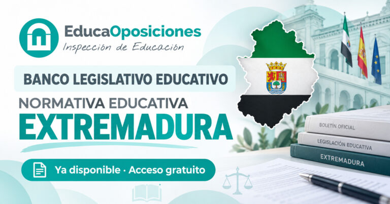 Normativa educativa de Extremadura disponible en el Banco Legislativo Educativo de EducaOposiciones