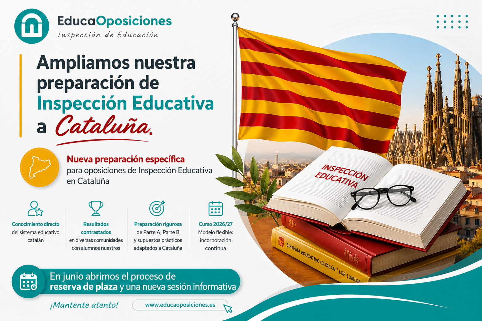 Oposiciones Inspección Educativa Cataluña EducaOposiciones 2026/27