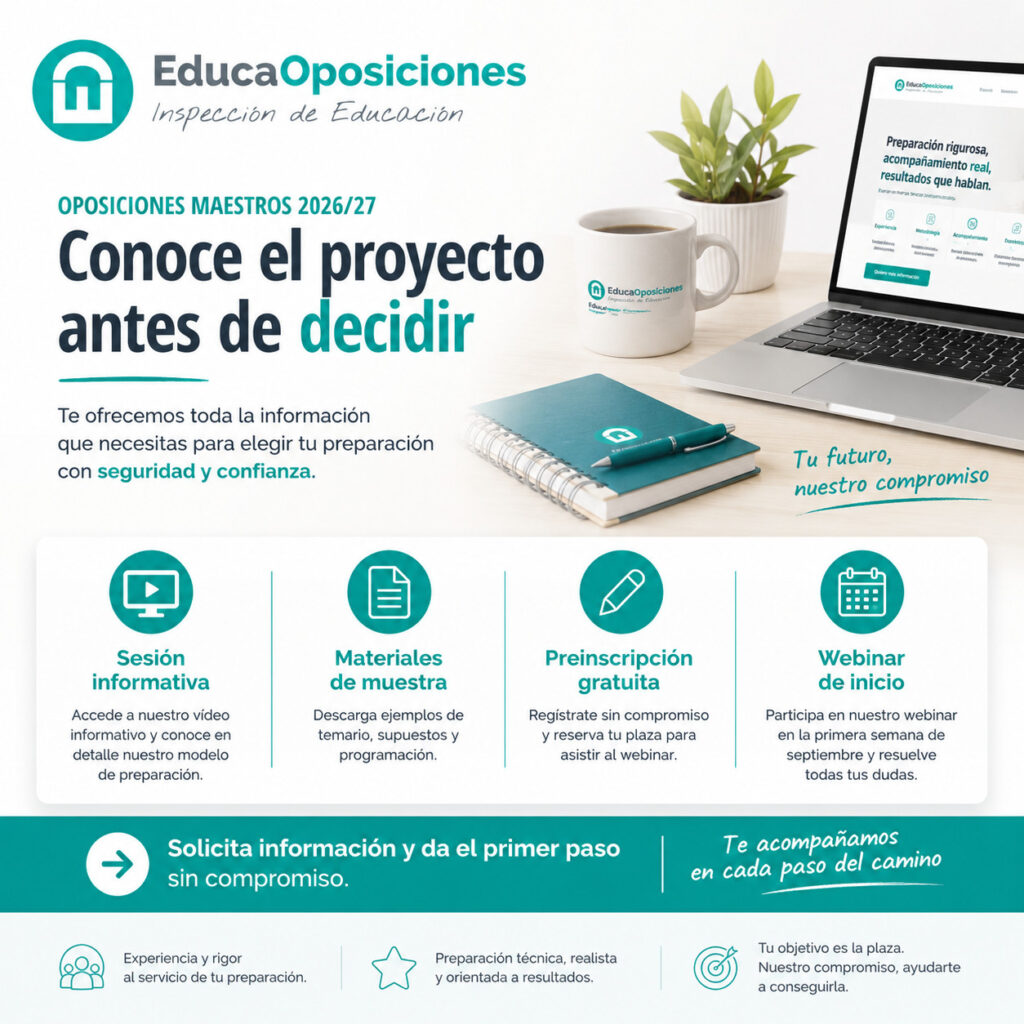 Oposiciones de Maestros 2026 preparación online EducaOposiciones