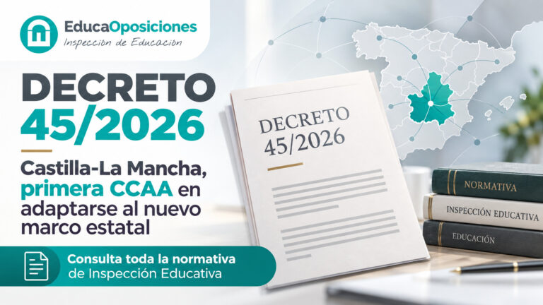 Decreto 45/2026 de Inspección Educativa en Castilla-La Mancha