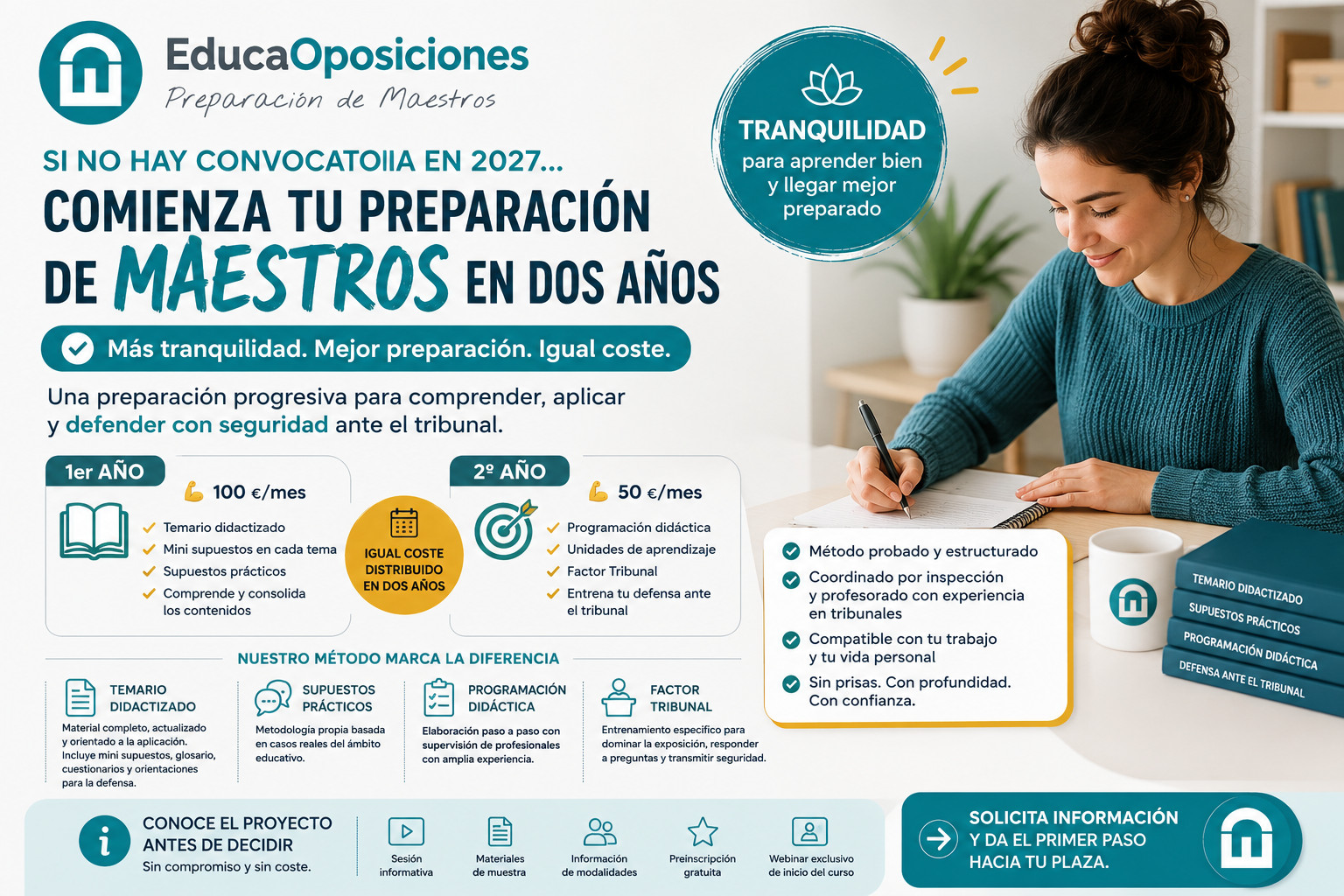 Preparar oposiciones Maestros en dos cursos con EducaOposiciones