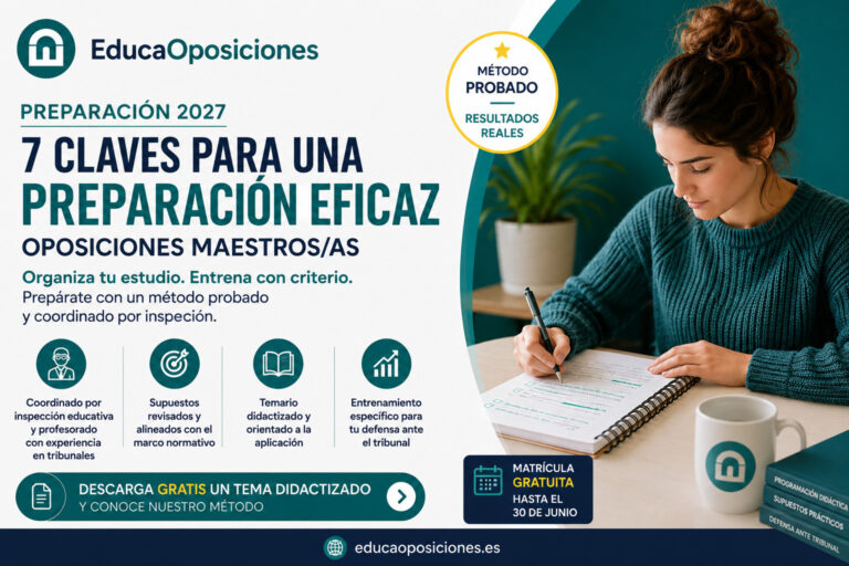 Preparación de oposiciones al cuerpo de maestros 2027 en EducaOposiciones