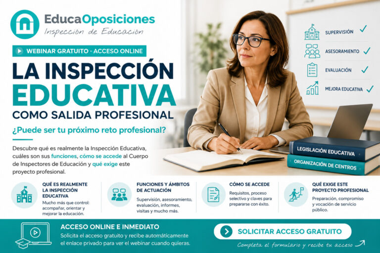 Webinar Inspección Educativa 2026 EducaOposiciones
